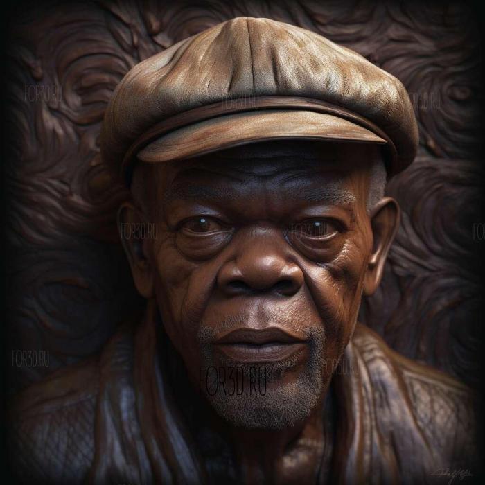 Samuel LJackson 4 stl model for CNC